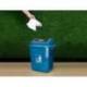 PAPELERA CONTENEDOR Q-CONNECT PLASTICO CON TAPA DE BALANCIN 20 LITROS 340X240X450 MM AZUL