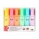 ROTULADOR LIDERPAPEL FLUORESCENTE PASTEL PUNTA BISELADA ESTUCHE DE 6 UNIDADES COLORES SURTIDOS