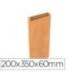 SOBRE PAPEL BASIKA KRAFT NATURAL LISO CON FUELLE M 200X350X60 MM PAQUETE DE 25 UNIDADES