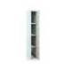 TAQUILLA METALICA SIMONLOCKER 4 PUERTAS CON CERRADURA RESPIRADERO Y ETIQUETERO GRIS/AZUL 1800X500X300 MM