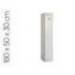 TAQUILLA METALICA SIMONLOCKER 1 PUERTA CON CERRADURA RESPIRADERO Y ETIQUETERO GRIS/GRIS 1800X500X300 MM