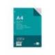 RECAMBIO LIDERPAPEL DIN A4 100 HOJAS 100G/M2 CUADRO 3MM CON MARGEN 4 TALADROS
