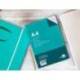 RECAMBIO LIDERPAPEL DIN A4 100 HOJAS 100G/M2 CUADRO 3MM CON MARGEN 4 TALADROS