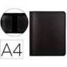 CARPETA LIDERPAPEL 4 ANILLAS 25 MM DIN A4 COLOR NEGRO POLIPROPILENO