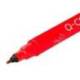 ROTULADOR Q-CONNECT MARCADOR PERMANENTE DOBLE PUNTA COLOR ROJO 0,4 MM Y 1 MM
