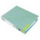 CARPETA DE 2 ANILLAS 25 MM MIXTAS LIDERPAPEL DIN A4 COLOR VERDE CARTON FORRADO