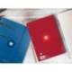 RECAMBIO LIDERPAPEL DIN A4 ANTARTIK 80 HOJAS 90G/M2 CUADRO 5 MM 4 TALADROS 1 BANDA MARCO COLOR FRAMBUESA