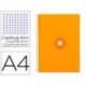 CUADERNO ESPIRAL LIDERPAPEL A4 ANTARTIK TAPA DURA 80H 100GR CUADRO 4MM CON MARGEN COLOR MOSTAZA