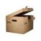 CAJON CONTENEDOR LIDERPAPEL CARTON MANUAL PARA 3 CAJAS ARCHIVO DEF. FOLIO / 3 ARCHIVADORES A-Z 387X333X260MM