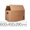 CAJA PARA EMBALAR Q-CONNECT AMERICANA ULTRARRESISTENTE CONASAS CARTON CANAL DOBLE 7 MM COLOR KRAFT 600X400X290 MM