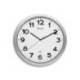 RELOJ MAUL STEP DE PARED REDONDO 40 CM DIAMETRO ELECTRICO COLOR PLATA