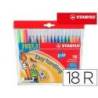 Rotulador Stabilo Trio Punta Fina Lavable Triangular caja 18 rotuladores