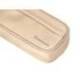 ESTUCHE PORTATODO LIDERPAPEL CLASSIC OVALADO 2 CREMALLERAS CON BOLSILLO DELANTERO 210X90MM CREMA