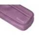 ESTUCHE PORTATODO LIDERPAPEL CLASSIC OVALADO 2 CREMALLERAS CON BOLSILLO DELANTERO 210X90MM MORADO EMPOLVADO