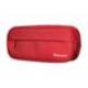 ESTUCHE PORTATODO LIDERPAPEL CLASSIC OVALADO 2 CREMALLERAS CON BOLSILLO DELANTERO 210X90MM ROJO