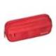 ESTUCHE PORTATODO LIDERPAPEL CLASSIC OVALADO 2 CREMALLERAS CON BOLSILLO DELANTERO 210X90MM ROJO