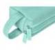 ESTUCHE PORTATODO LIDERPAPEL CLASSIC RECTANGULAR CON ASA 2 CREMALLERAS 210 X80MM VERDE MANZANA