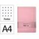 CUADERNO CON GOMILLA ANTARTIK NOTES TAPA DURA A4 HOJAS PUNTOS ROSA PASTEL 100 HOJAS 80 GR FSC