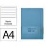 CUADERNO CON GOMILLA ANTARTIK NOTES TAPA DURA A4 HOJAS RAYAS AZUL CLARO 100 HOJAS 80 GR FSC