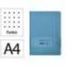 CUADERNO CON GOMILLA ANTARTIK NOTES TAPA DURA A4 HOJAS PUNTOS AZUL CLARO 100 HOJAS 80 GR FSC
