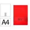 CUADERNO CON GOMILLA ANTARTIK NOTES TAPA DURA A4 HOJAS LISAS ROJO 100 HOJAS 80 GR FSC