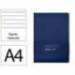 CUADERNO CON GOMILLA ANTARTIK NOTES TAPA DURA A4 HOJAS RAYAS AZUL MARINO 100 HOJAS 80 GR FSC