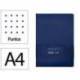 CUADERNO CON GOMILLA ANTARTIK NOTES TAPA DURA A4 HOJAS PUNTOS AZUL MARINO 100 HOJAS 80 GR FSC