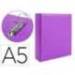 Carpeta 2 Anillas Liderpapel A5 Color Violeta 40 mm