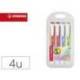 ROTULADOR STABILO FLUORESCENTE SWING COOL PASTEL ESTUCHE DE 4 UNIDADES COLORES SURTIDOS