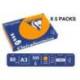 PAPEL COLOR TROPHEE A3 80GR NARANJA INTENSO PAQUETE DE 500 HOJAS