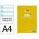 Recambio Liderpapel DIN A4 4 taladros 70 gr cuadriculado pautado 4 mm