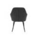 SILLA Q-CONNECT CONFIDENTE SIEMIONE BASE METALICA ALT MAX 820 ANC 570 PROF 580 COLOR GRIS OSCURO
