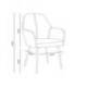 SILLA Q-CONNECT CONFIDENTE SIEMIONE BASE METALICA ALT MAX 820 ANC 570 PROF 580 COLOR MARRON ARENA