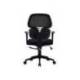 SILLA Q-CONNECT OFICINA ANCONA MALLA BASE METALICA ALT MAX 1110 ANC 660 PROF 590 RUEDAS PREMIUM COLOR NEGRO