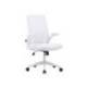 SILLA Q-CONNECT OFICINA ALBA MALLA BASE METALICA ALT MAX 1110 ANC 610 PROF 580 RUEDAS PREMIUM COLOR BLANCO
