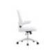 SILLA Q-CONNECT OFICINA ALBA MALLA BASE METALICA ALT MAX 1110 ANC 610 PROF 580 RUEDAS PREMIUM COLOR BLANCO