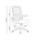 SILLA Q-CONNECT OFICINA ALBA MALLA BASE METALICA ALT MAX 1110 ANC 610 PROF 580 RUEDAS PREMIUM COLOR GRIS