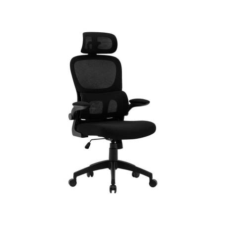 SILLA Q-CONNECT DIRECCION SORRENTO MALLA BASE METALICA ALT MAX 1320 ANC 650 PROF 600 MM RUEDAS PREMIUM NEGRO