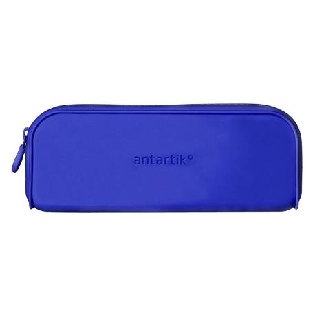 ESTUCHE PORTATODO ANTARTIK PRISMA SILICONA SOFT RECTANGULAR 185X50X75 MM AZUL OSCURO