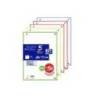 RECAMBIO OXFORD DIN A4 200+50 HOJAS GRATIS CUADRO 5 MM 4 TALADROS CON BANDA 5 COLORES VIVOS