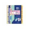PACK CARPETA CON RECAMBIO OXFORD EBINDER L&G PASTEL + RECAMBIO 4 ANILLAS 80 H + JUEGO 5 SEPARADORES