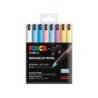 ROTULADOR UNI POSCA PC-1M MARCADOR DE PINTURA PUNTA EXTRAFINA 0,7 MM BLISTER DE 8 UNIDADES COLORES PASTEL
