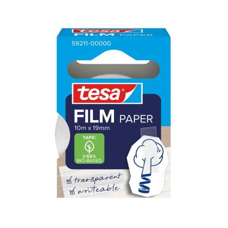 CINTA ADHESIVA TESA PAPEL TRANSPARENTE 10 MT X 19 MM