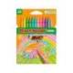 LAPICES CERA PLASTIDECOR PASTEL CAJA DE 12 UNIDADES COLORES SURTIDOS