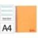 CUADERNO ESPIRAL LIDERPAPEL A4 WONDER TAPA PLASTICO 80H 90GR PAUTA ESTRECHA 2,5MM CON MARGEN COLOR NARANJA