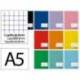 LIBRETA LIDERPAPEL SMART A5 PLUS 32 HOJAS 75G/M2 CUADRO 8MM CON MARGEN COLORES SURTIDO