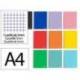 CUADERNO ESPIRAL LIDERPAPEL A4 MICRO WITTY TAPA DURA 120H 90GR CUADRO 5MM 5 BANDAS 4 TALADROS COLORES SURTIDOS