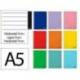 CUADERNO ESPIRAL LIDERPAPEL A5 MICRO SMART TAPA BLANDA 80H 75R HORIZONTAL 7MM DOBLE MARGEN 6 TALADROS COLORES