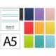 CUADERNO ESPIRAL LIDERPAPEL DIN A5 WITTY TAPA DURA 80H 90GR RAYADO MONTESSORI 5 MM COLORES SURTIDOS
