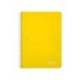 CUADERNO ESPIRAL LIDERPAPEL DIN A5 WITTY TAPA DURA 80H 90GR CUADRO 4MM CON MARGEN COLOR AMARILLO